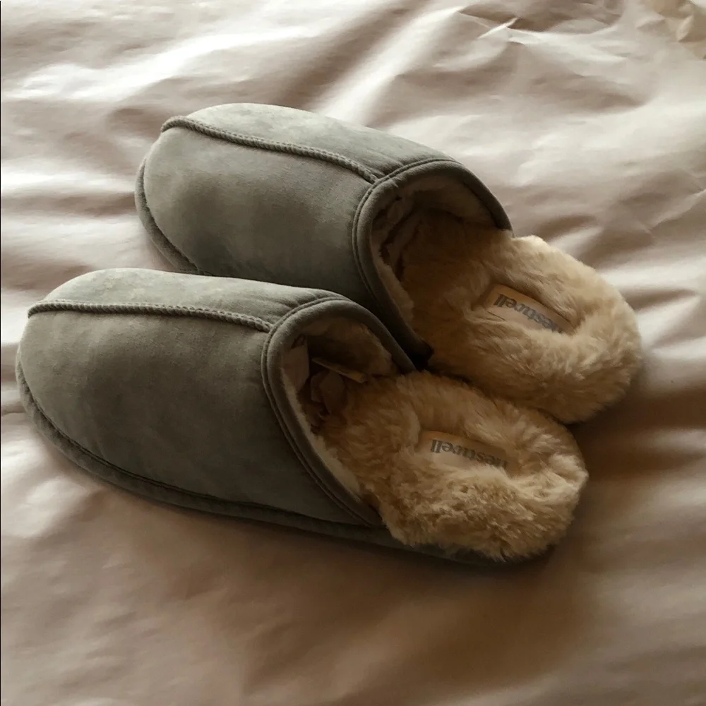 Soft powder Blue Slippers with Plush Lining - Picture 5 of 6